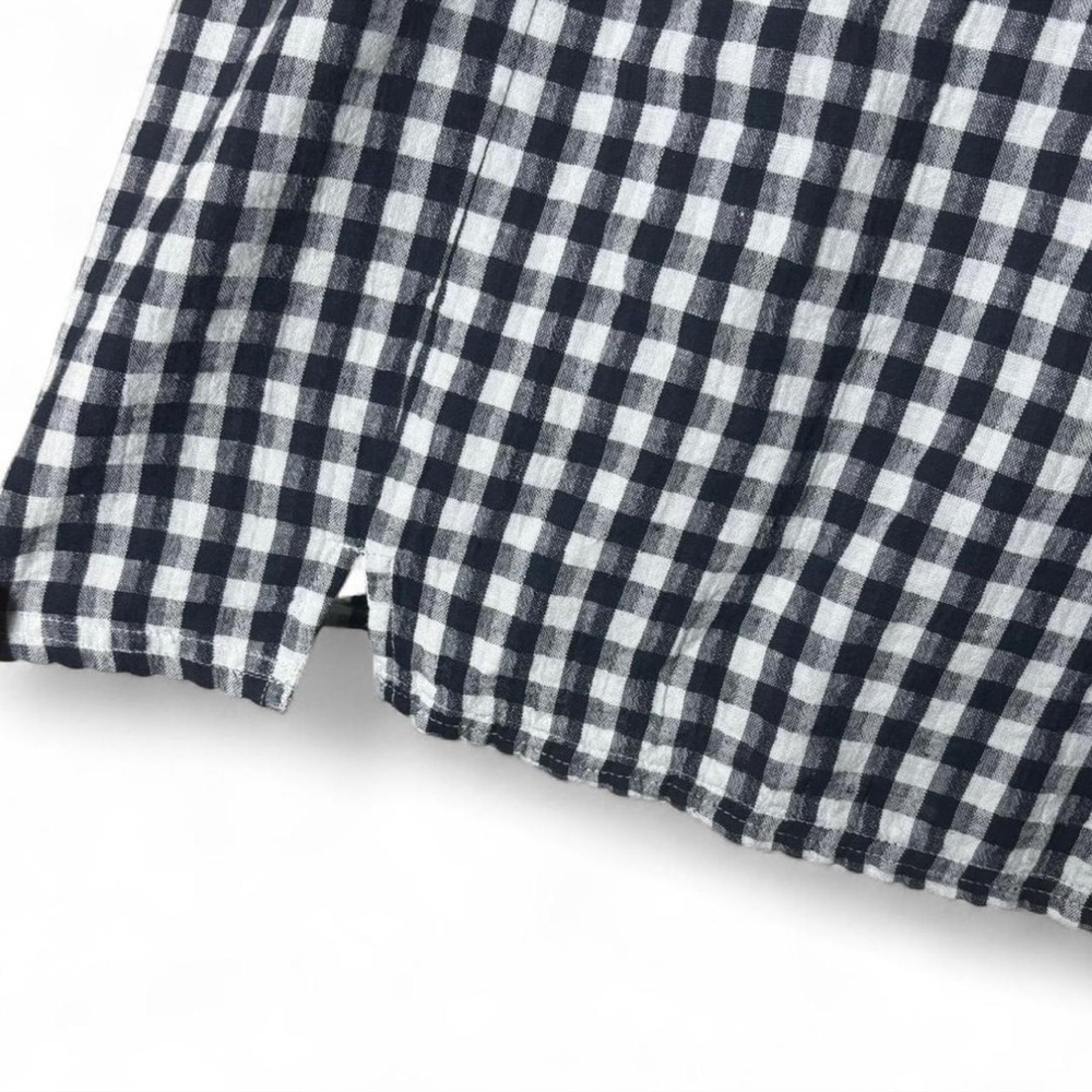 American Eagle Black White Gingham Checkered Skir… - image 2